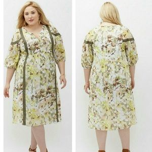 NWT Lane Bryant peasant dress